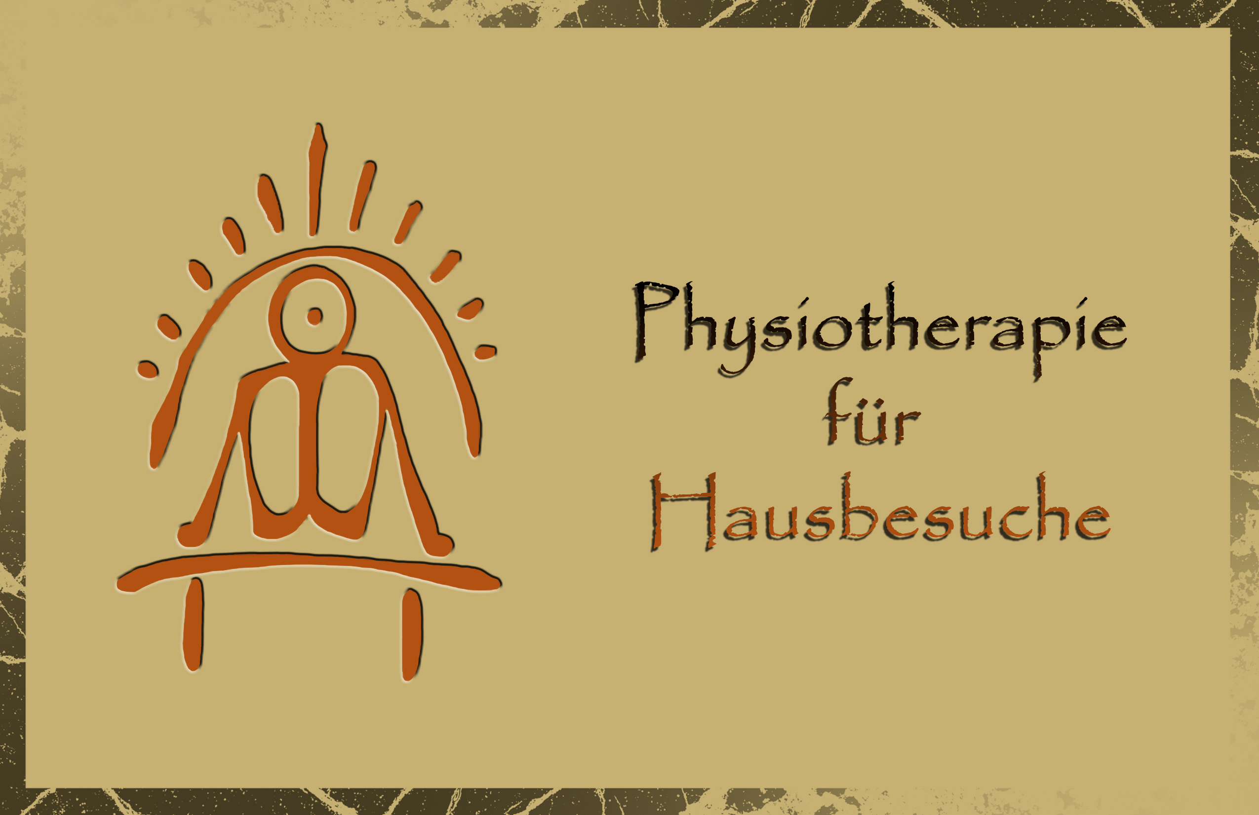 Visitenkarte Vorderseite: Physiotherapie für Hausbesuche